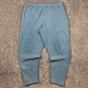 Vintage Chic Sweatpants Mens Large Blue Heavyweight USA‎ Made Baggy Leg Wide
